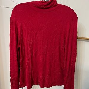 Red turtleneck